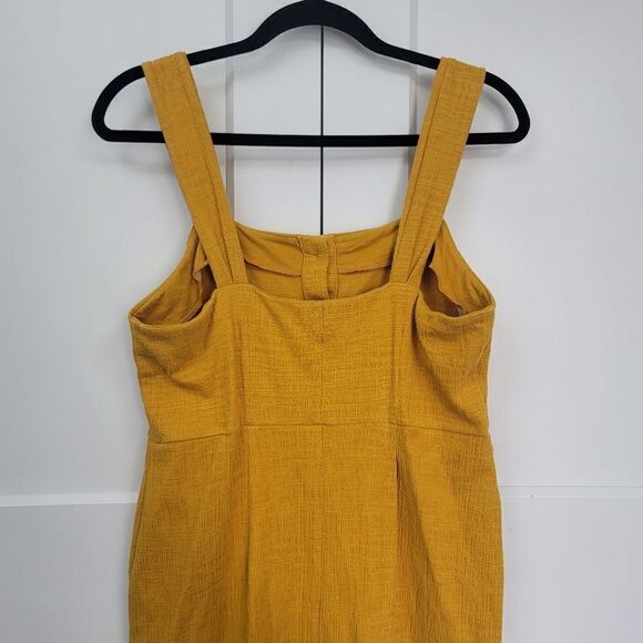 Madewell texture and thread button front tank dress, medium - Picture 5 of 12
